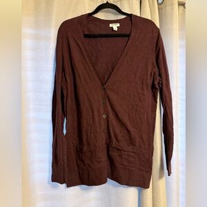 Old Navy Women's Deep Burgundy Cardigan